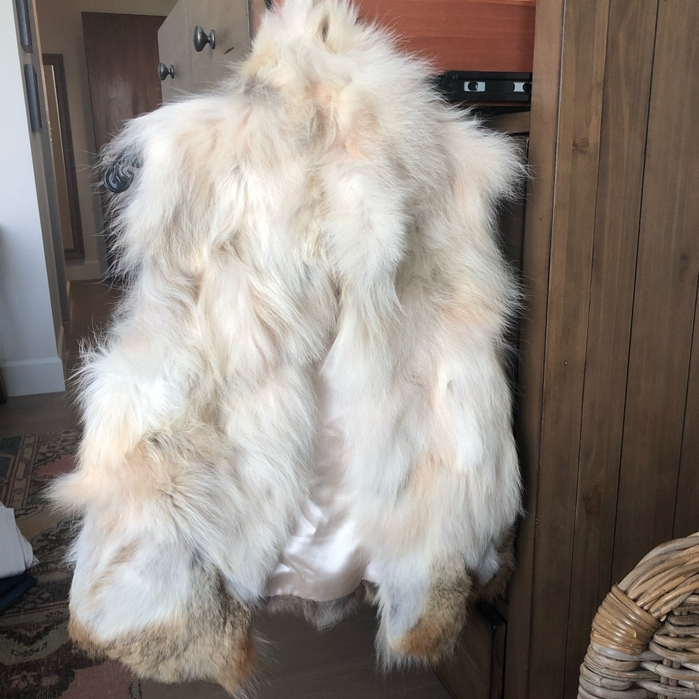 Beige Fox Fur Vest